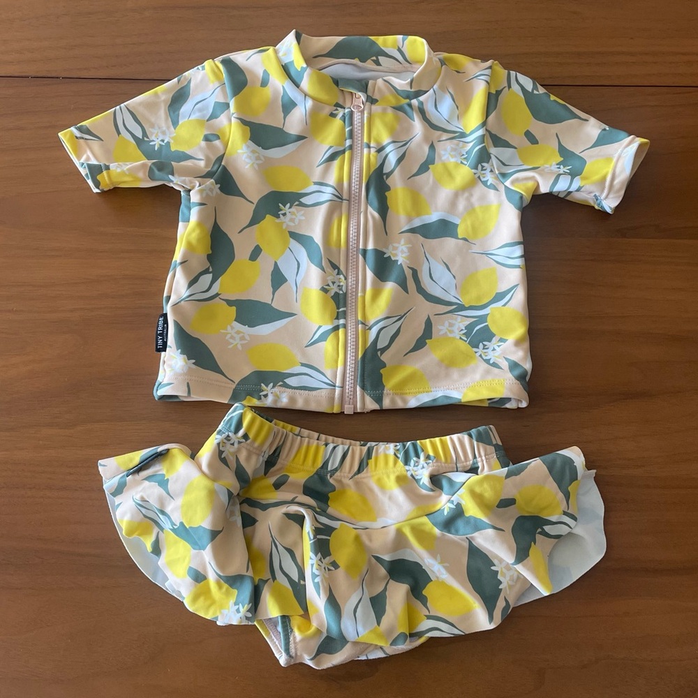 Tiny Tribe Lemon Orchard 2pc Swim 12-18 Months
